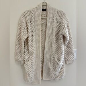 Cream Chunky Knit Cardigan